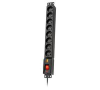 Lestar 1966004451 base power 8 enchufes, rack 19 '', 3m