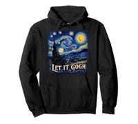 Let it Gogh Funny Vincent Van Gogh Noche Estrellada Sudadera con Capucha
