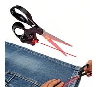 LetCart Tijeras Costura Profesional, Tijeras Láser, Cortador Guiado por Luz de Acero Inoxidable, Tijeras de Costura Multifuncionales para Papel y Tela con Guía Láser de 6,5 Pies