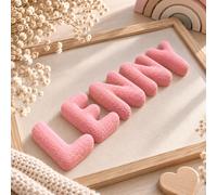 Letra 3D tipo burbuja: letra decorativa en 4 tamaños – XS – 3 cm / Beige / Liso