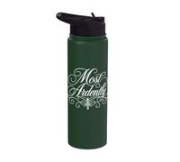 Letras blancas adornadas de Jane Austen con la mayoría de Ardently Stainless Steel Insulated Water Bottle