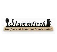 Letrero de madera para mesa de bar, 26 cm – Lema sobre cerveza – Soporte para mesa