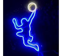 Letrero De Neón De Baloncesto Con Alimentación Regulable Decoración De Arte De Pared Para Niños Regalos Premios Del Concurso Luz De Neón LED Fiesta Gimnasio Club Decoración Deportiva