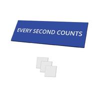 Letrero de pared con adhesivo «Every Second Counts», decoración de cocina, 23,5 x 7,6 cm