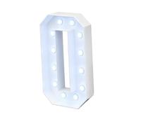 Letrero Luminoso Grande Con Números Y Letras, Blanco, Marquesina De Espuma Decorativa 90 Cm Precortada For Fiestas, Cumpleaños, Celebraciones, Aniversarios Graduaciones(Number 0,120cm/4ft)