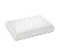 Letti Moderni Almohada de látex - Almohada ergonómica 40 x 80 - Almohada cervical de látex natural 40 x 80 cm, altura 14 cm, transpirable, hipoalergénica, funda de almohada 40 x 80 - 100% látex