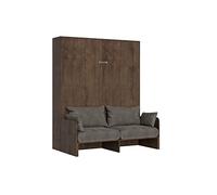 Letto a scomparsa 160 verticale Kentaro Sof? Noce - ALESSIA 20