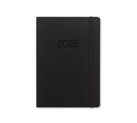 Letts of London Agenda 2025, tamaño A5, vista semanal, color negro