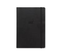 Letts of London Agenda académica Edge A5 2024/2025, vista semanal con notas (18 m), color negro