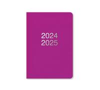 Letts of London Dazzle - Agenda académica 2024/2025, tamaño A5, vista semanal, color morado