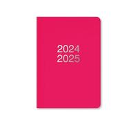 Letts of London Dazzle - Agenda académica 2024/2025, tamaño A5, vista semanal, color rosa