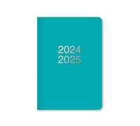 Letts of London Dazzle - Agenda académica 2024/2025, tamaño A5, vista semanal, color turquesa