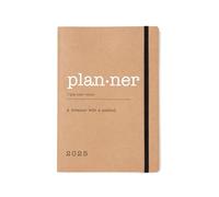 Letts of London Eco Writers Words - Agenda 2025, tamaño A5, vista semanal, papel kraft