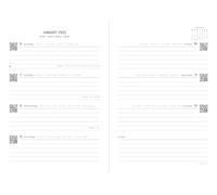 Letts of London Raw - Agenda 2025, tamaño A5, vista semanal, color gris