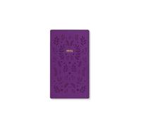Letts of London Woodland - Agenda 2025 de bolsillo mediano, vista semanal, color morado
