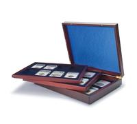 Leuchtturm 309278 Volterra DE Luxe Monedero - 24 Compartimentos Cuadrados para losas/cápsulas Monedero rectangulares - 3 Insertos