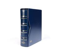 Leuchtturm 313617 Álbum para Monedas Numis Classic - Incl. Estuche Protector y 5 Fundas para Monedas de Ø 44, 34, 25, 17 mm - Azul