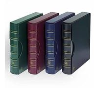 Leuchtturm 317159 Álbum portamonedas Grande - Carpeta de Anillas para autoedición en diseño clásico - Incluye Funda Protectora - Verde