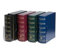 Leuchtturm 318152 Carpeta de Anillas Grande - Álbum portamonedas de diseño clásico Gigant - Incl. Funda Protectora - Rojo