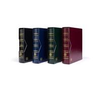 Leuchtturm 318816 Álbum portamonedas Optima Classic - Carpeta de Anillas para Personalizar - Incl. Funda Protectora - Rojo