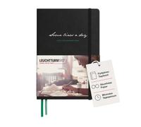 LEUCHTTURM1917 343552 Some Lines A Day, Libro de 5 años, Medium A5, Tapa Dura, 5 years Memories, Negro