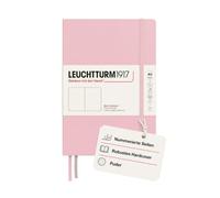 LEUCHTTURM1917 361577 Libreta Medium (A5) 145 x 210 mm, Tapa Dura, 251 páginas numeradas, Powder, Lisa