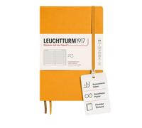 LEUCHTTURM1917 363404 Libreta Medium (A5) 145 x 210 mm, Tapa Blanda, 123 páginas numeradas, Rising Sun, Lineas
