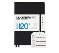 LEUCHTTURM1917 363534 Libreta de notas Medium (A5), EDITION 120, Tapas duras, 203 páginas numeradas, Negro, Lineas