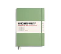 LEUCHTTURM1917 363918 Libreta Master Slim (A4+) 225 x 315 mm, Tapa Dura, 123 páginas numeradas, Sage, Lineas