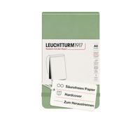 LEUCHTTURM1917 364415 Bloc de notas Pocket (A6) 90 x 150 mm, Tapa Dura, 184 páginas numeradas, Sage, Puntos