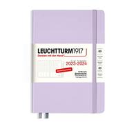 LEUCHTTURM1917 367548 - Agenda semanal académica (tamaño A5) 2024, 18 meses, color morado y alemán