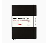 LEUCHTTURM1917 367584 Agenda diaria Master (A4+) 2024, negro, alemán, 12 meses