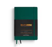 LEUCHTTURM1917 368952 Bullet Journal Edition 2, Medium A5, Tapas duras, 206 páginas numeradas, papel de 120 g/m², libreta ideal para bullet journaling, con guía de bolsillo BuJo (Green23)
