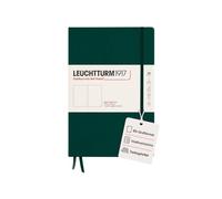 LEUCHTTURM1917 370278 Libreta Composition (B5) 178 x 254 mm, Tapa Dura, 219 páginas numeradas, Forest Green, Lisa