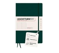 LEUCHTTURM1917 370279 Libreta Composition (B5) 178 x 254 mm, Tapa Dura, 219 páginas numeradas, Forest Green, Puntos