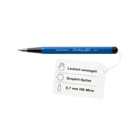 LEUCHTTURM1917 371289 Drehgriffel Nr. 2, Azul real/Negro, Lápiz, mina de grafito (grosor 0, 7 mm) - Bauhaus Edition