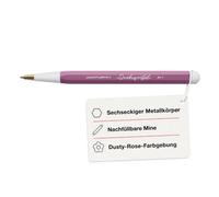 LEUCHTTURM1917 372213 Drehgriffel Nr. 1, Bolígrafo de reambio azul, diseño premiado, Dusty Rose