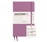 LEUCHTTURM1917 372348 Libreta Paperback B6+, Tapa Dura, 219 páginas numeradas, Dusty Rose, Puntos