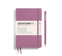 LEUCHTTURM1917 372349 Libreta Paperback B6+, Tapa Dura, 219 páginas numeradas, Dusty Rose, Lineas