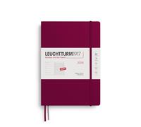 LEUCHTTURM1917 372644 calendario semanal y cuaderno de notas Composition (B5) 2026, Port Red, Inglés