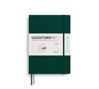 LEUCHTTURM1917 372647 calendario semanal y cuaderno de notas Composition (B5) 2026, Forest Green, Inglés