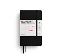 LEUCHTTURM1917 372778 Agenda diaria Pocket (A6) 2026, Negro, Inglés