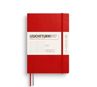 LEUCHTTURM1917 373994 - Cuaderno (A5, tapa blanda, 123 páginas numeradas, punteadas), color cereza