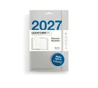 LEUCHTTURM1917 Agenda 2027, planificador mensual, tamaño mediano (A5), en inglés, resúmenes de calendario 2026/2027/2028, vista mensual 12/2026-03/2028