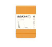 LEUCHTTURM1917 Bloc de notas A6, Rising Sun, Sin rayas | Tapa dura, liso, papel 80 g/m² libre de ácido, cosido a hilo, índice, goma elástica, etiquetas de título