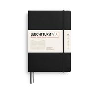 LEUCHTTURM1917 Composition Cuaderno B5, Tapa dura, Rayado, Negro | 219 páginas numeradas, índice, cosido a hilo, libre de ácido
