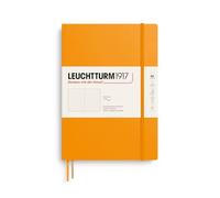 LEUCHTTURM1917 Cuaderno Composition B5, Rising Sun, Tapa blanda, Dotted | 123 páginas numeradas, índice, 2 marcapáginas, libre de ácido, cosido a hilo