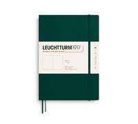 LEUCHTTURM1917 Cuaderno Composition B5 Tapa blanda Liso Forest Green | 123 páginas numeradas, cosido a hilo, 2 marcapáginas, bolsillo expansible, libre de ácido, papel 80 g/m²
