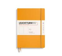 LEUCHTTURM1917 Cuaderno Composition B5 Tapa blanda Liso Rising Sun | 123 páginas numeradas, cosido a hilo, libre de ácido, 2 marcapáginas, bolsillo expansible