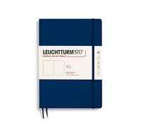 LEUCHTTURM1917 Cuaderno Composition B5 Tapa blanda Marine Liso, Azul marino | 123 páginas numeradas, índice, cosido a hilo, 2 marcapáginas, bolsillo expansible